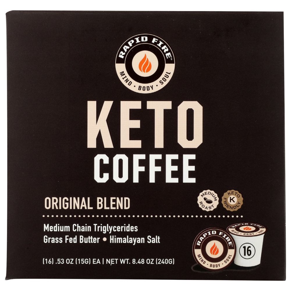 RAPID FIRE: Coffee Pods Keto Original, 1 ea