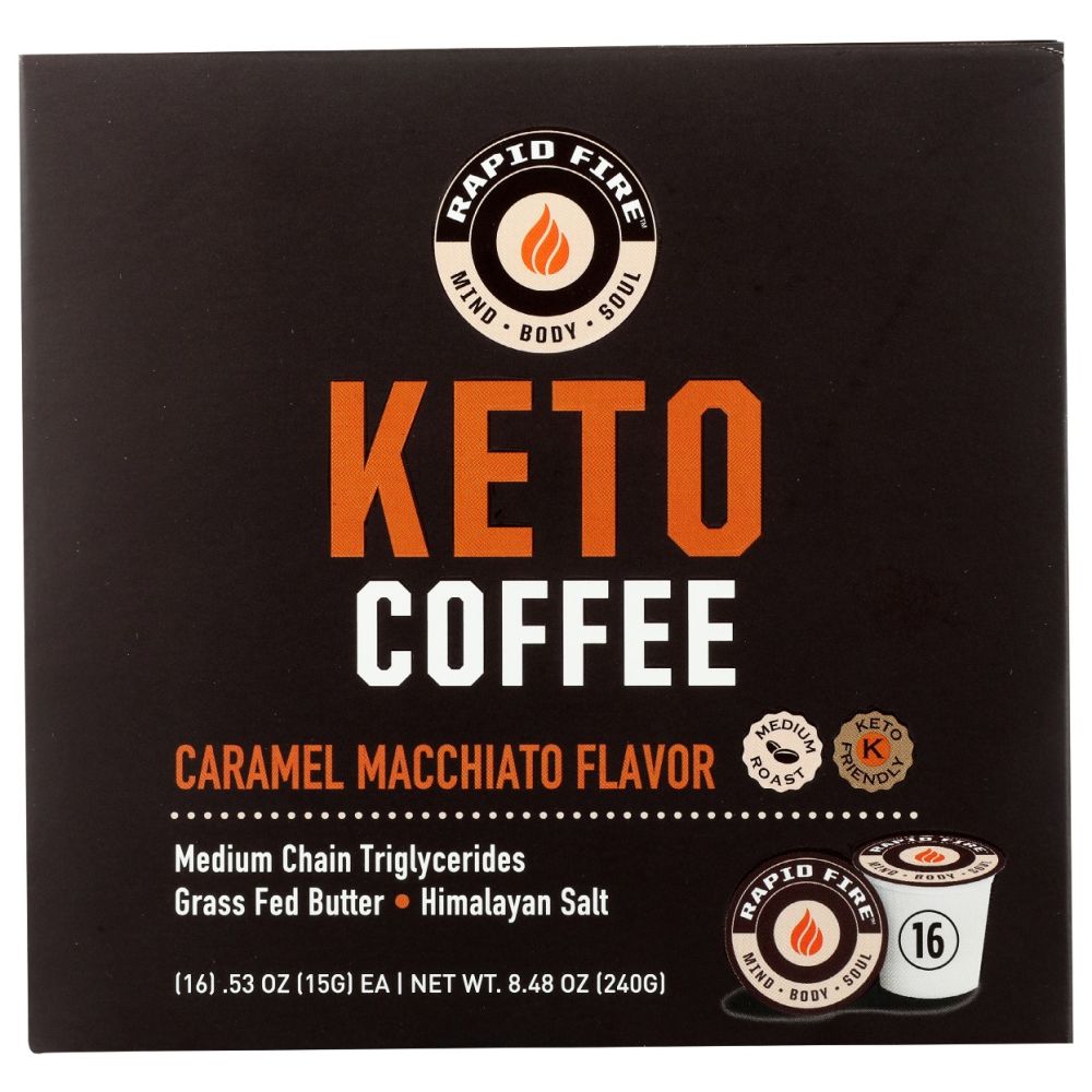 RAPID FIRE: Coffee Pods Caramel Macch, 1 ea
