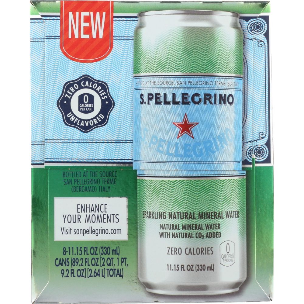 SAN PELLEGRINO: Water Sparkle Pack of 8, 89.26 oz