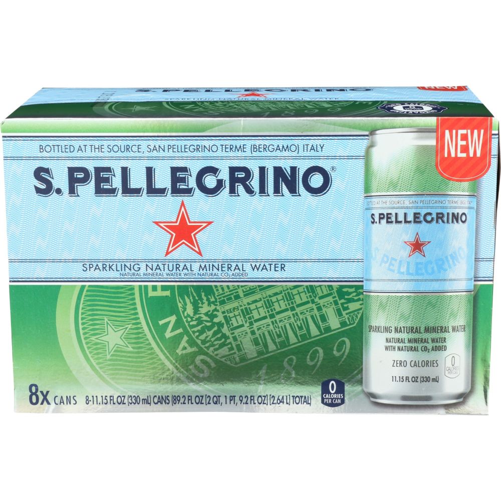 SAN PELLEGRINO: Water Sparkle Pack of 8, 89.26 oz