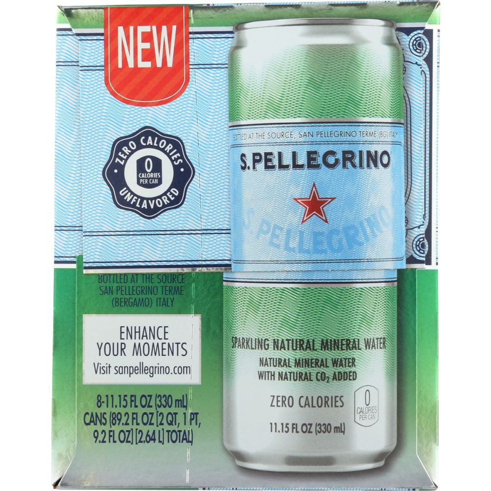 SAN PELLEGRINO: Water Sparkle Pack of 8, 89.26 oz