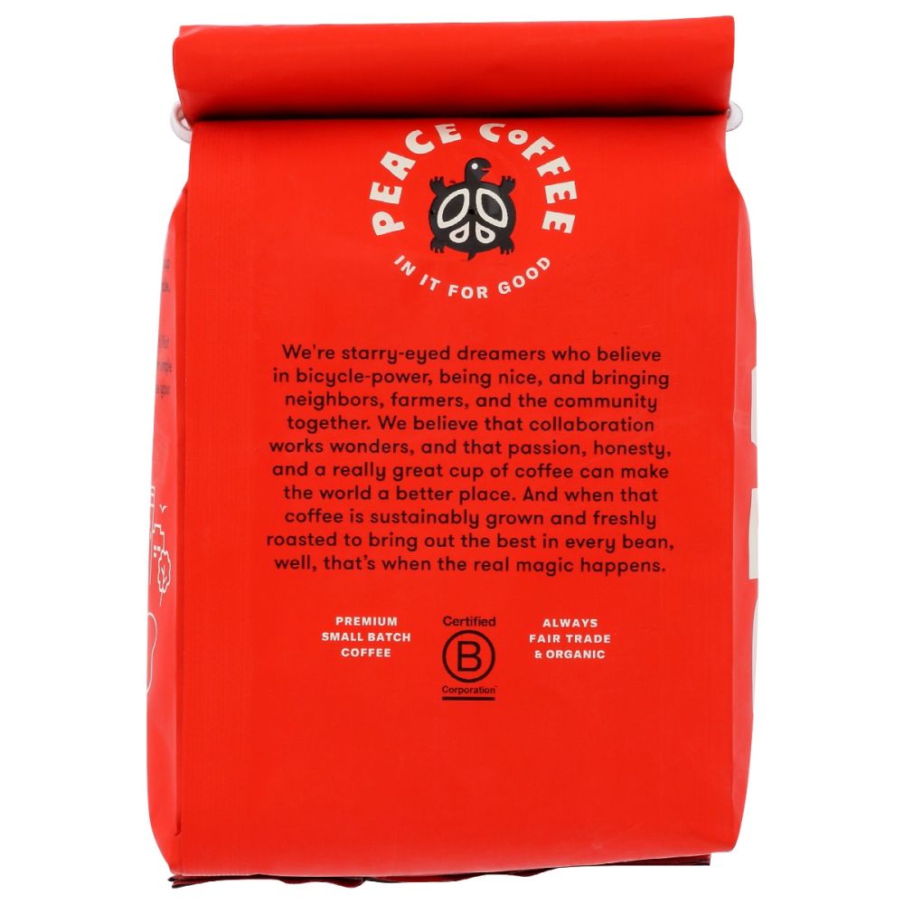 PEACE COFFEE: Coffee Ground Birchwood, 12 oz