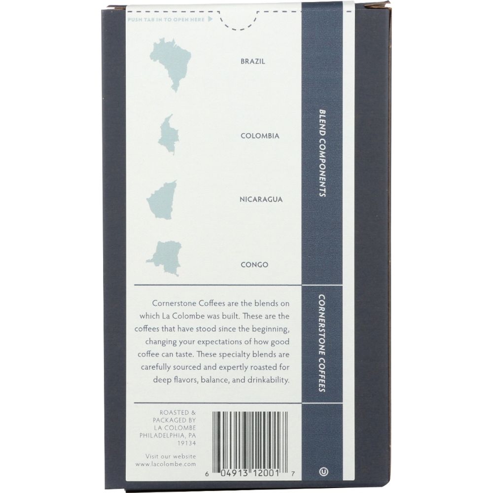 LA COLOMBE: Coffee Whl Bean Nizza, 12 oz