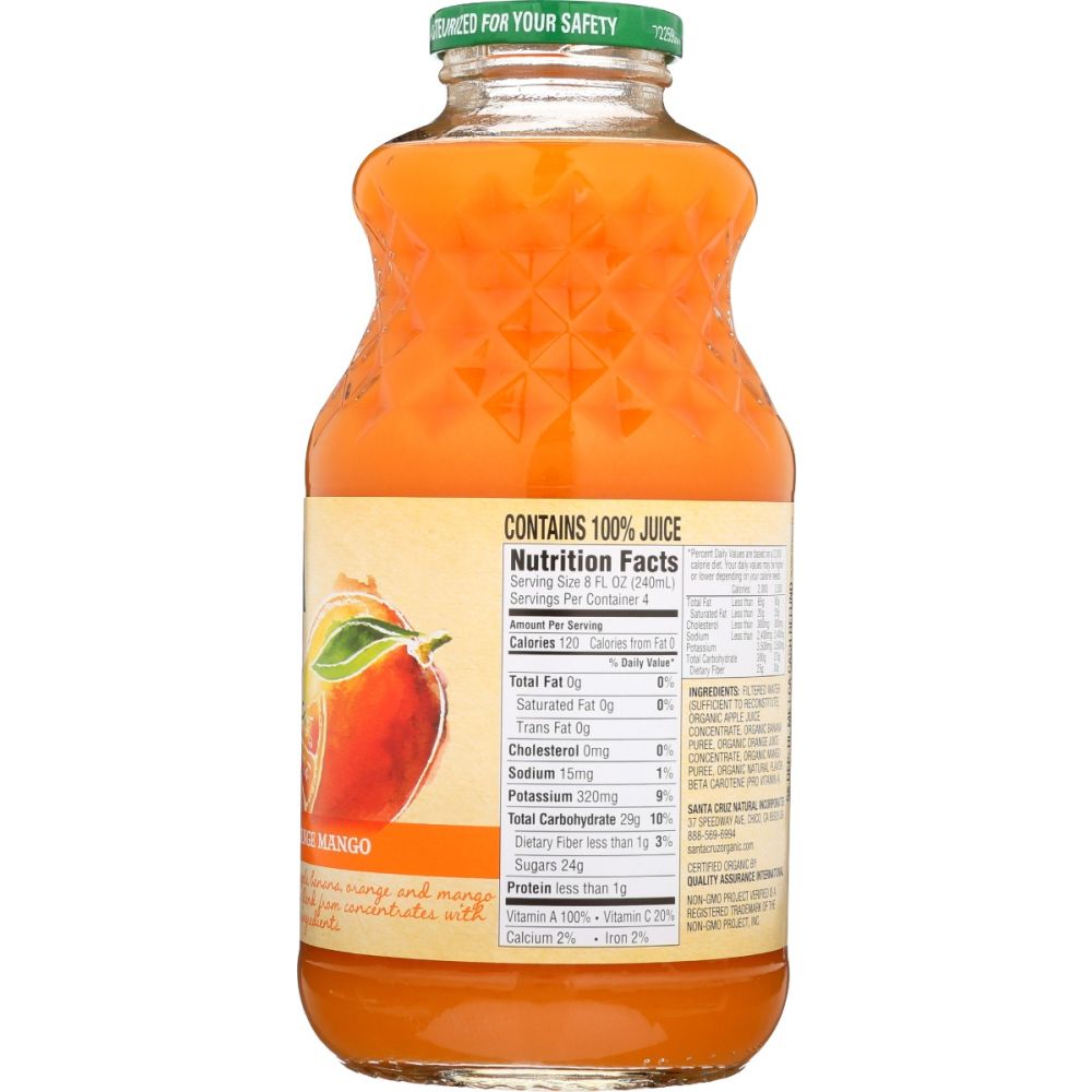 SANTA CRUZ: Juice Orange Mango Org, 32 fo