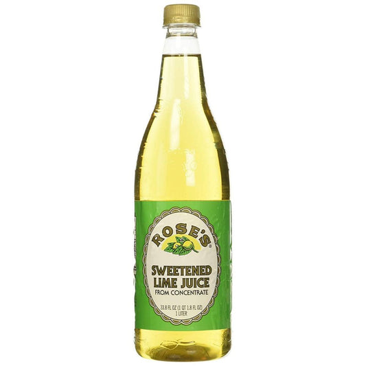 ROSES: Sweetened Lime Juice Plastic Bottle, 33.8 oz