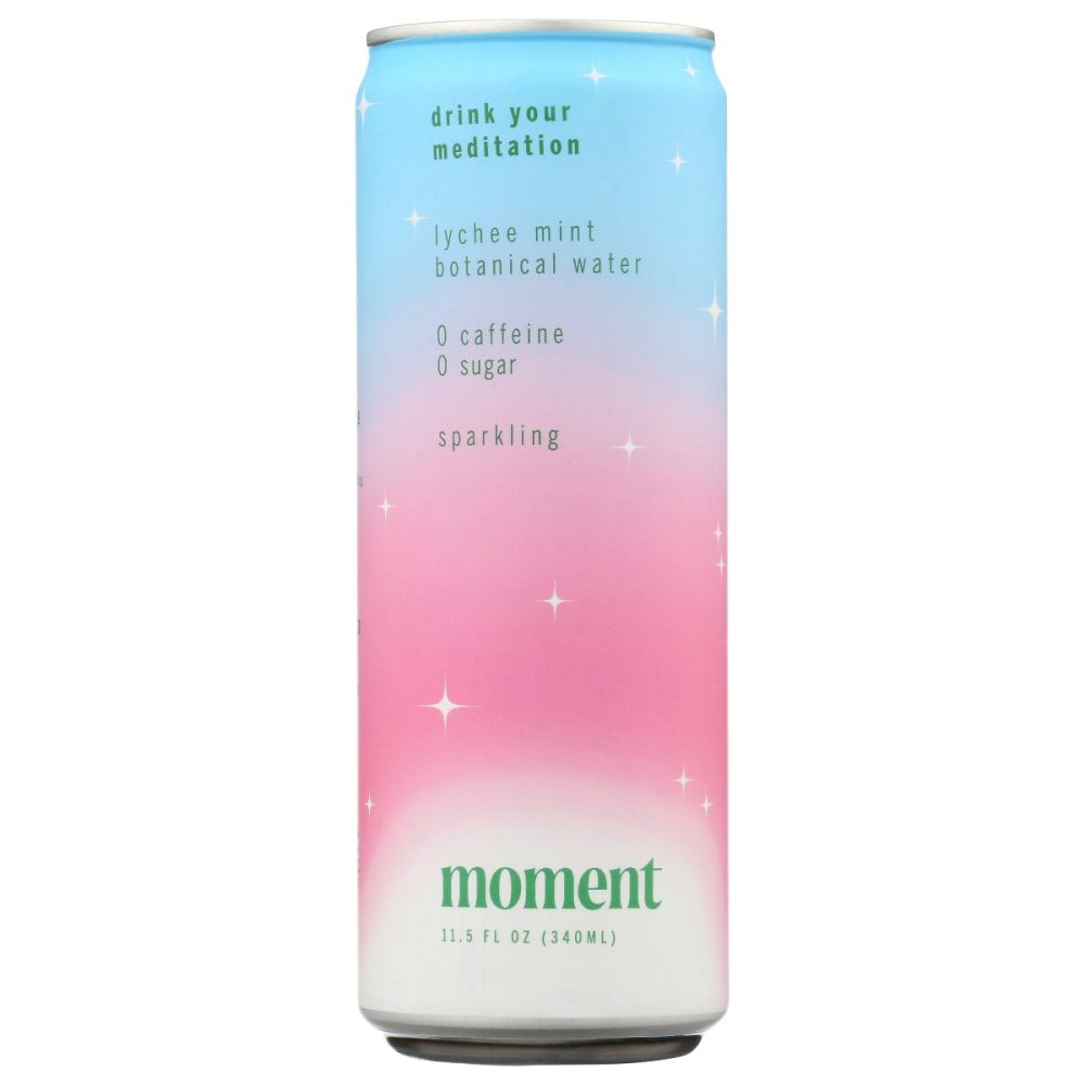 MOMENT: Lychee Mint Chlorophyll Botanical Water, 11.5 fo