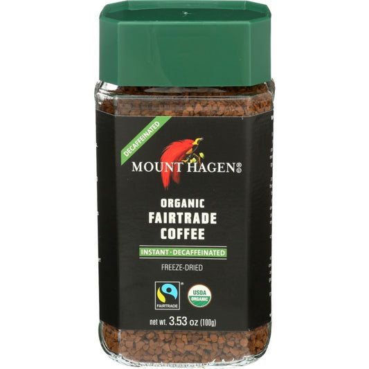 MOUNT HAGEN: Organic Freeze Dried Instant Decaf Coffee, 3.53 oz