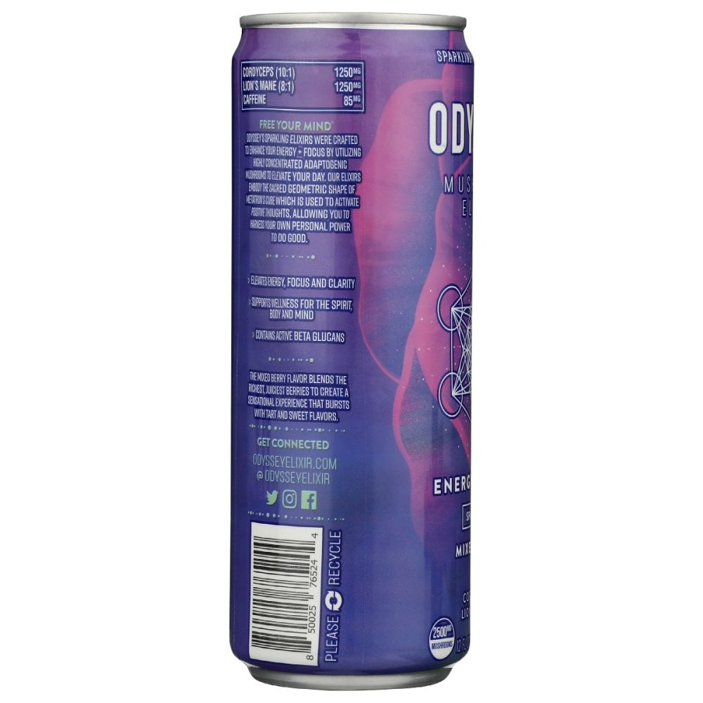 ODYSSEY ELIXIR: Energy Plus Focus Mixed Berry, 12 fo