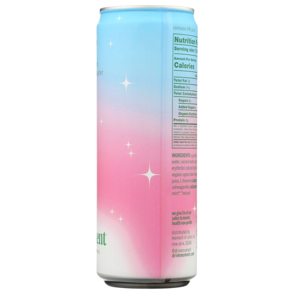 MOMENT: Lychee Mint Chlorophyll Botanical Water, 11.5 fo