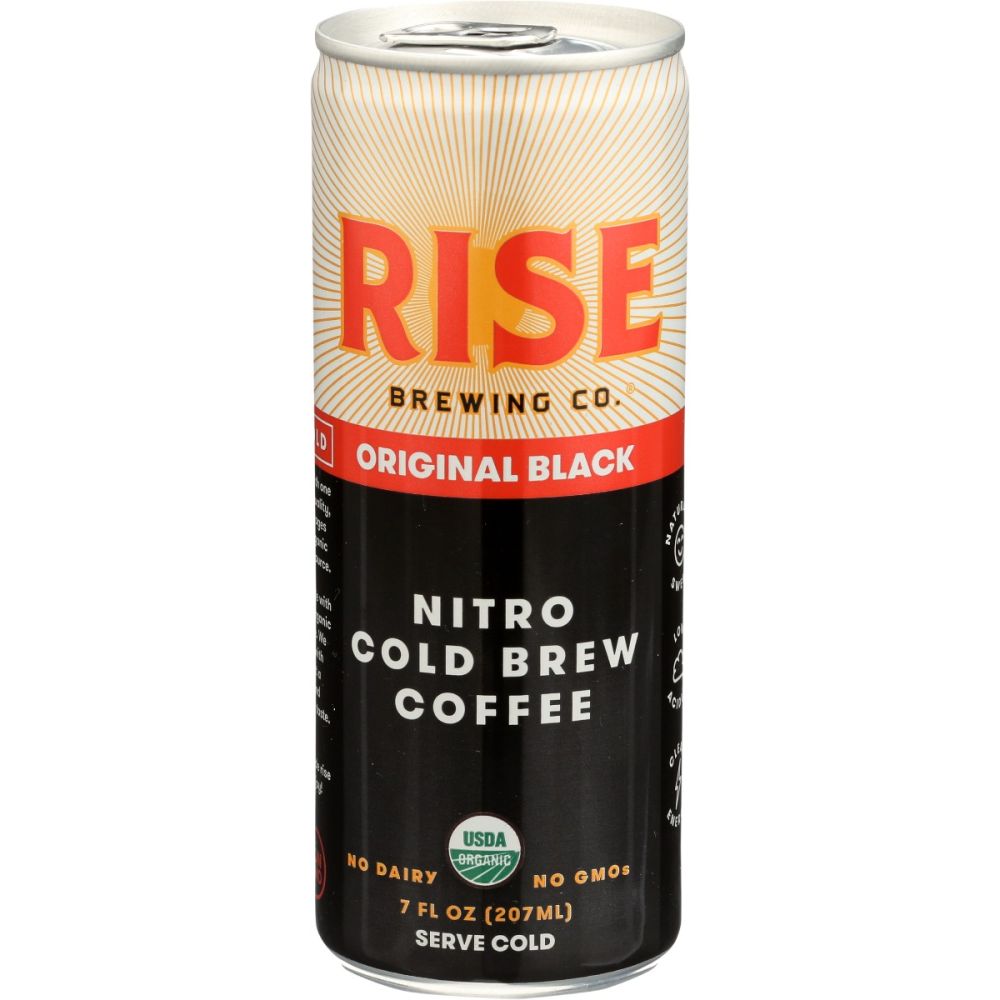 RISE BREWING CO: Nitro Cold Brew Coffee Original Black, 7 fo