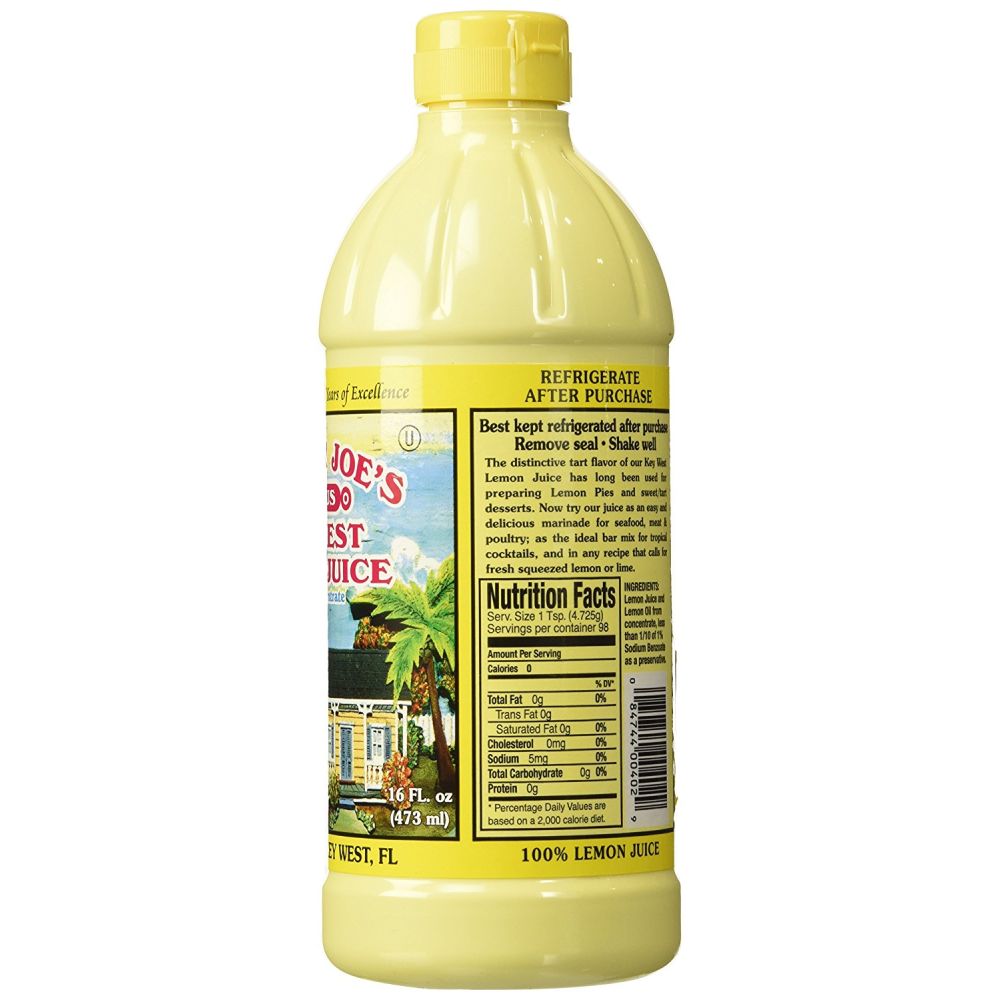 NELLI & JOE'S: Key West Lemon Juice, 16 oz