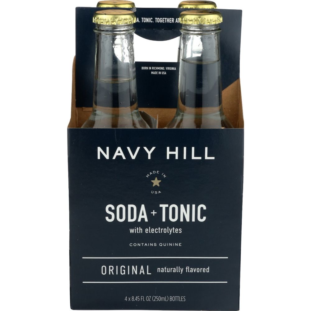 NAVY HILL: Soda Tonic Original 4 Count, 33.8 fo
