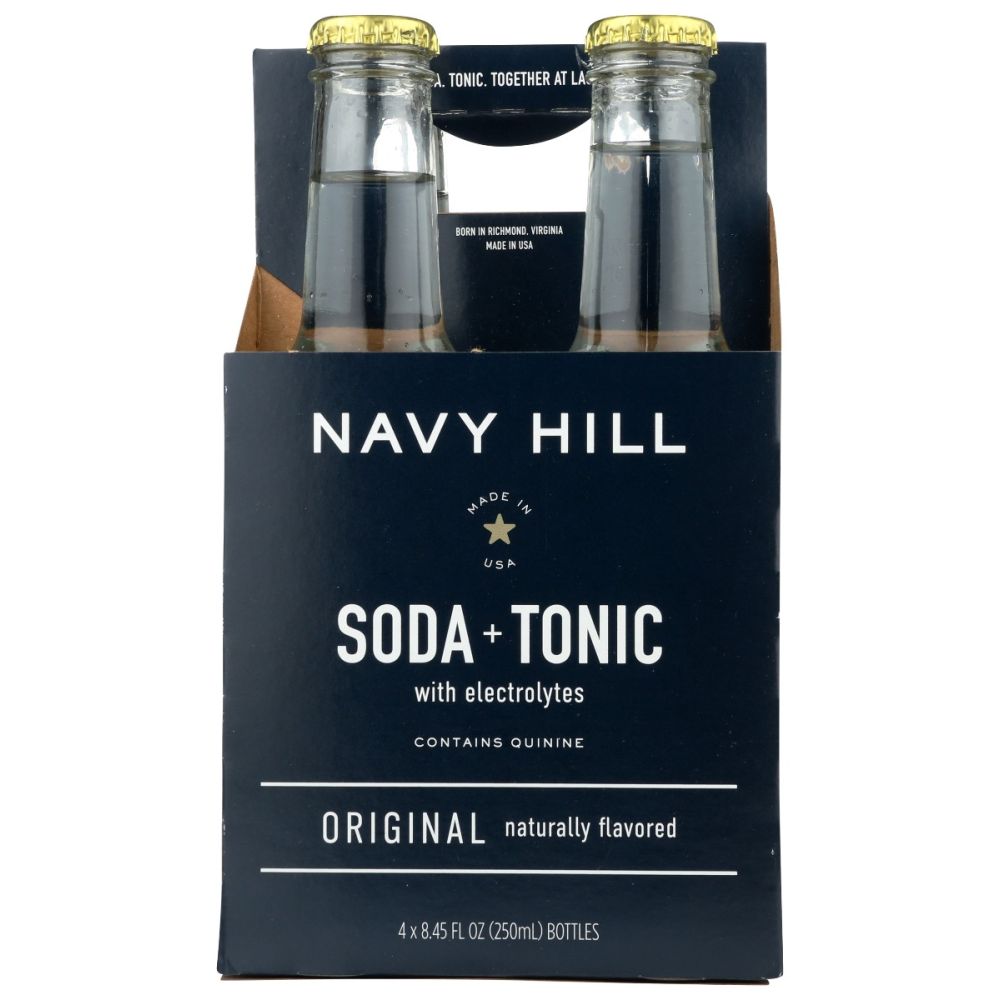 NAVY HILL: Soda Tonic Original 4 Count, 33.8 fo