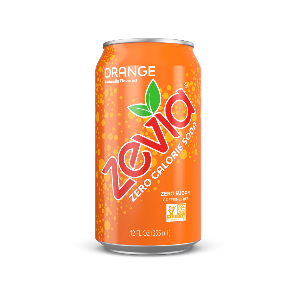 ZEVIA: Orange Soda, 12 fo