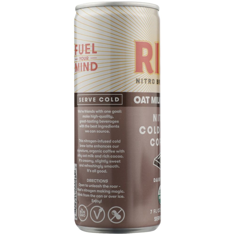 RISE BREWING CO: Nitro Cold Brew Coffee Oat Milk Mocha, 7 fo