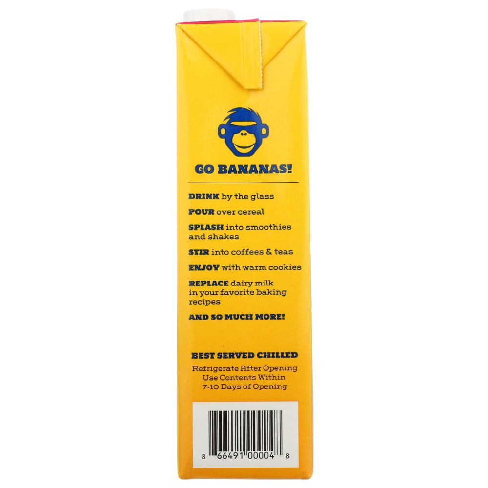 BANANA WAVE: Milk Banana Unsweetened, 32 fo