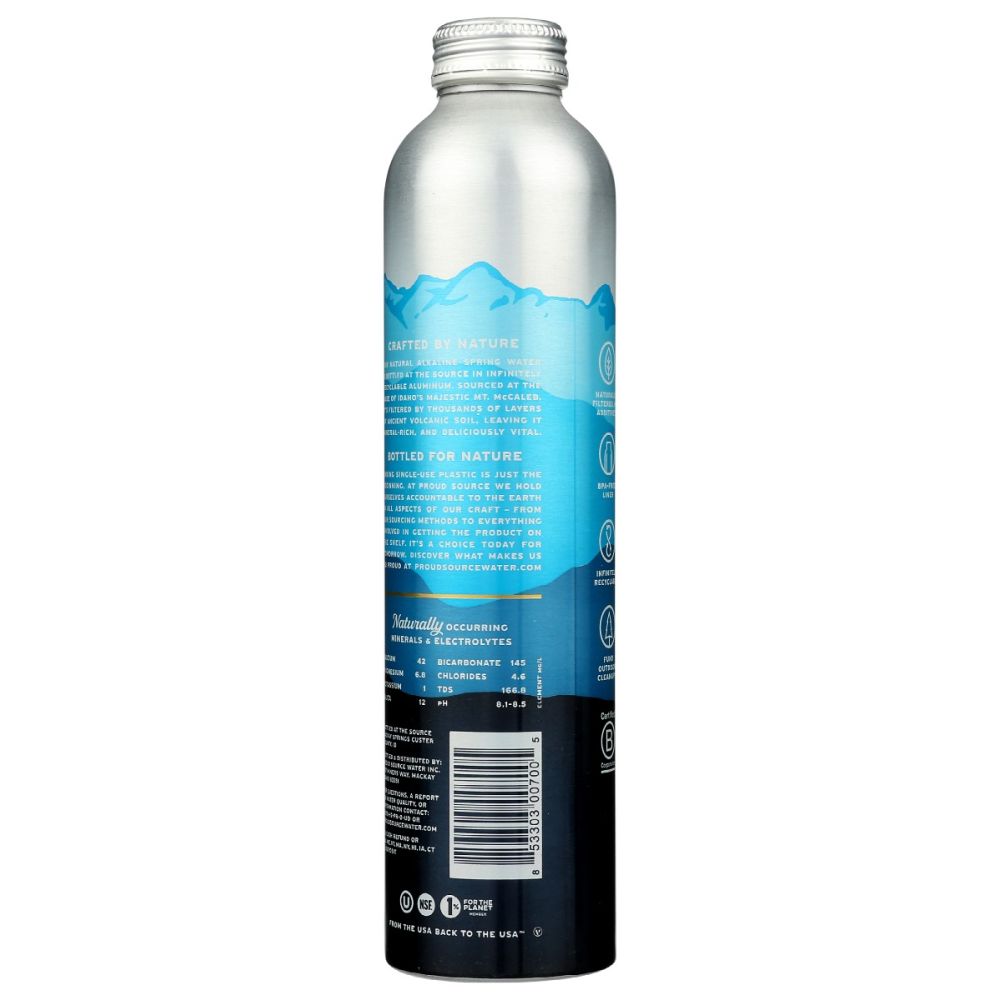 PROUD SOURCE: Rocky Mountain Alkaline Spring Water, 25.3 fo