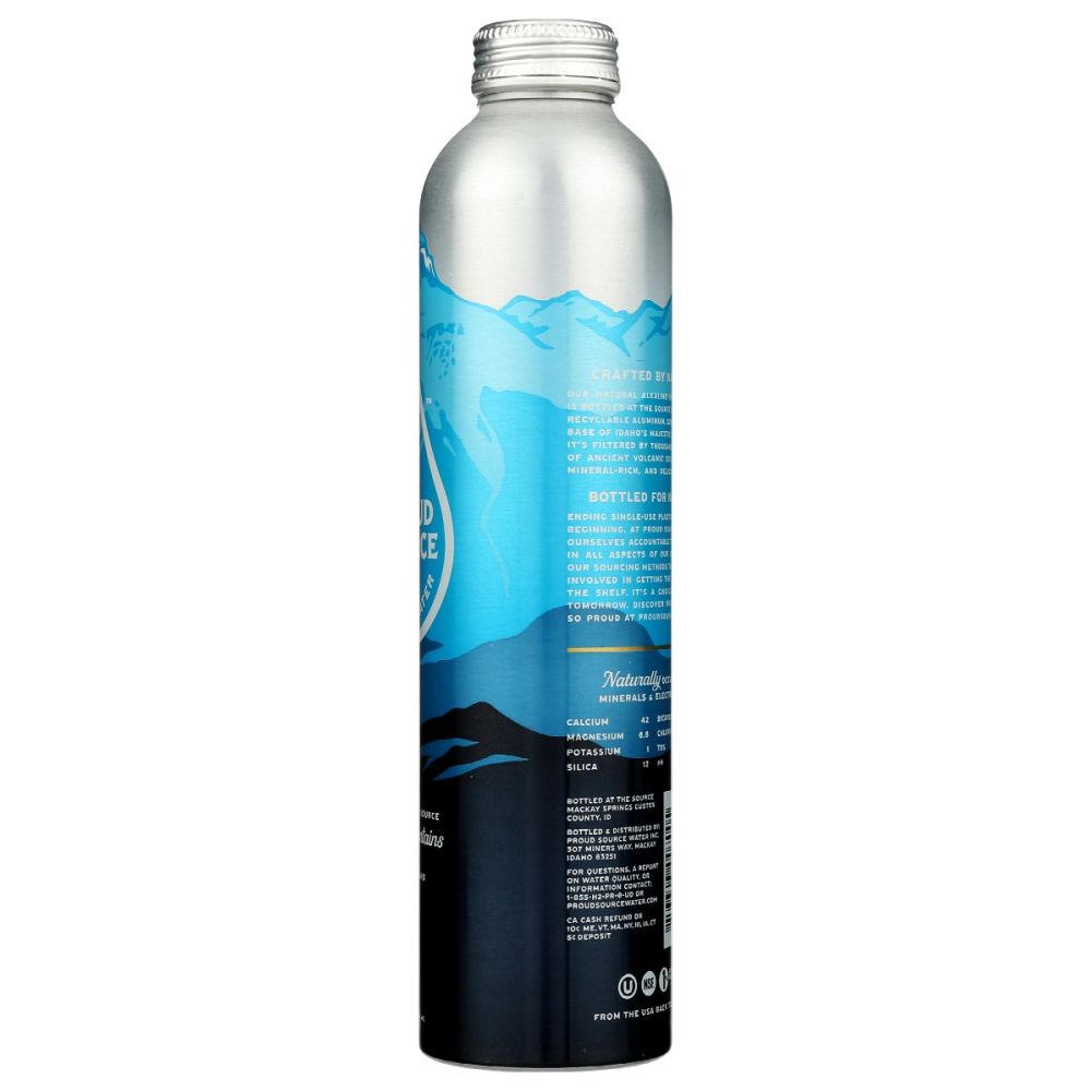 PROUD SOURCE: Rocky Mountain Alkaline Spring Water, 25.3 fo