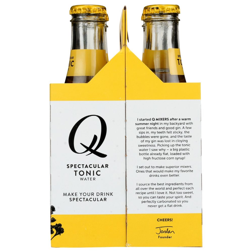 Q TONIC: Spectacular Tonic Water 4Pack, 26.8 fo