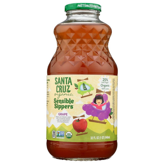 SANTA CRUZ: Organic Sensible Sippers Grape, 32 fo