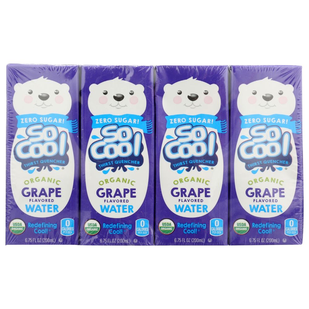 SO COOL: Organic Grape Water Zero Sugar, 54 fo