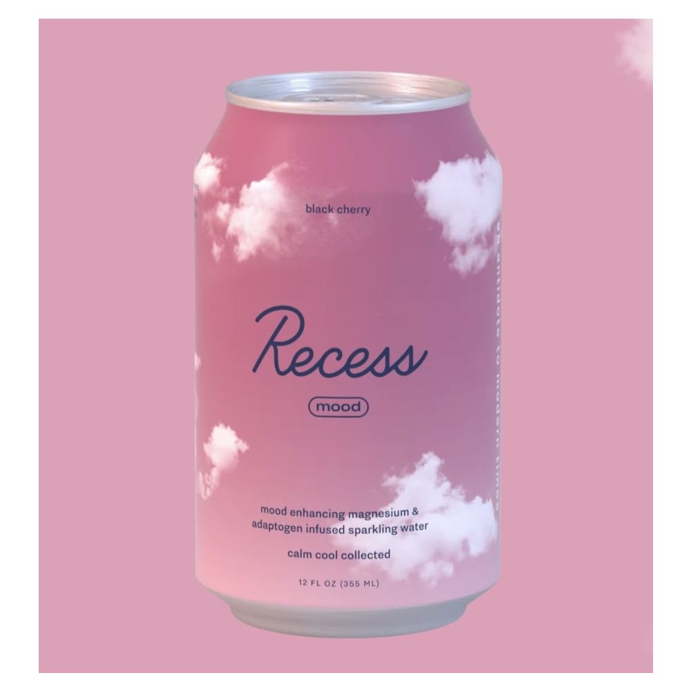 RECESS: Water Sprk Black Cherry, 12 fo