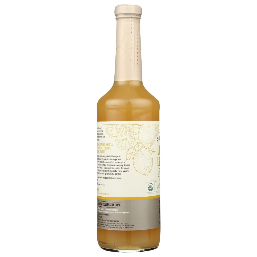 SQUARE ONE ORGANIC SPIRITS: Lively Lemon Mixer, 750 ml