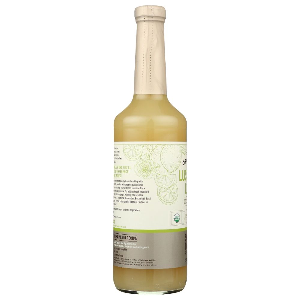 SQUARE ONE ORGANIC SPIRITS: Luscious Lime Mixer, 750 ml