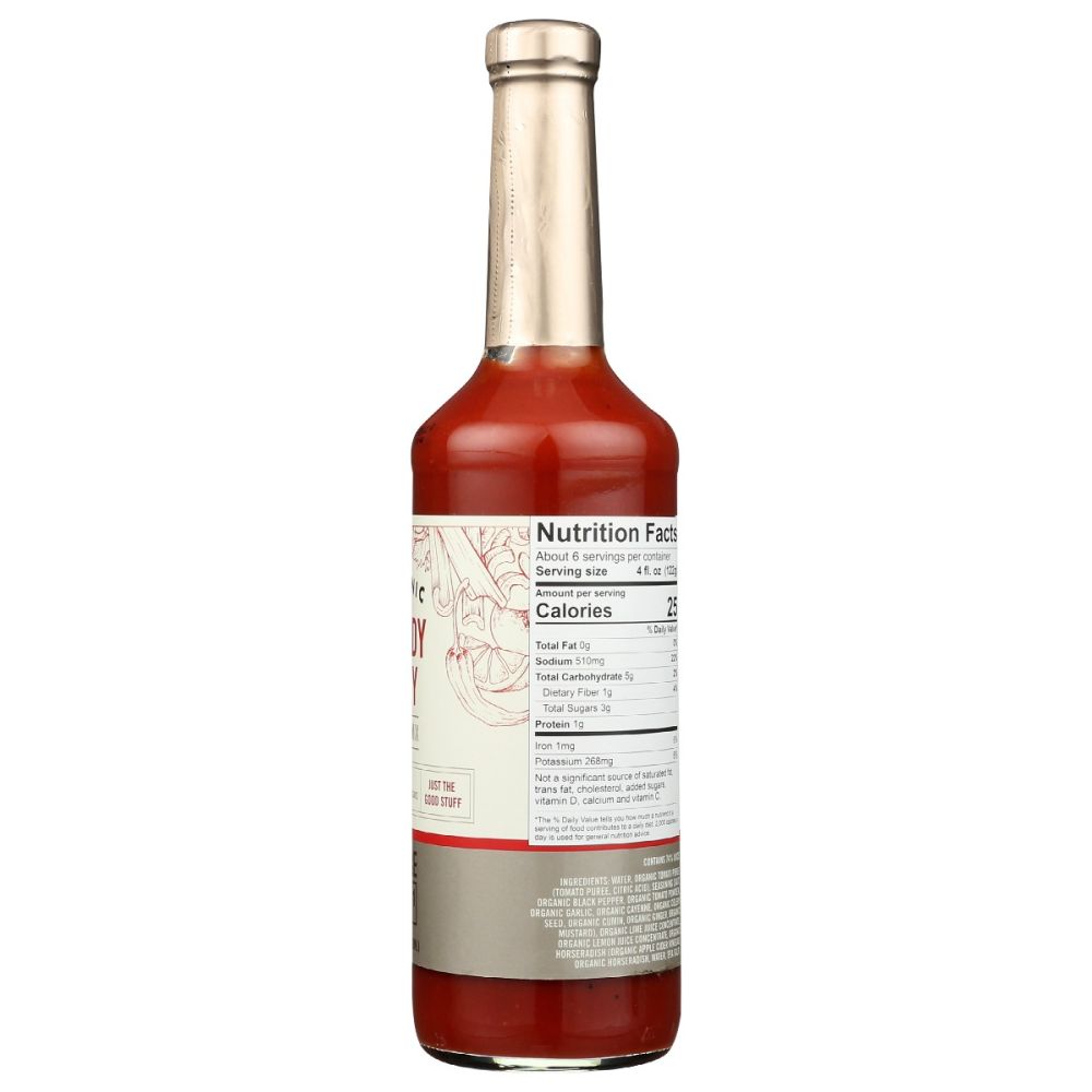 SQUARE ONE ORGANIC SPIRITS: Bloody Mary Mixer, 750 ml