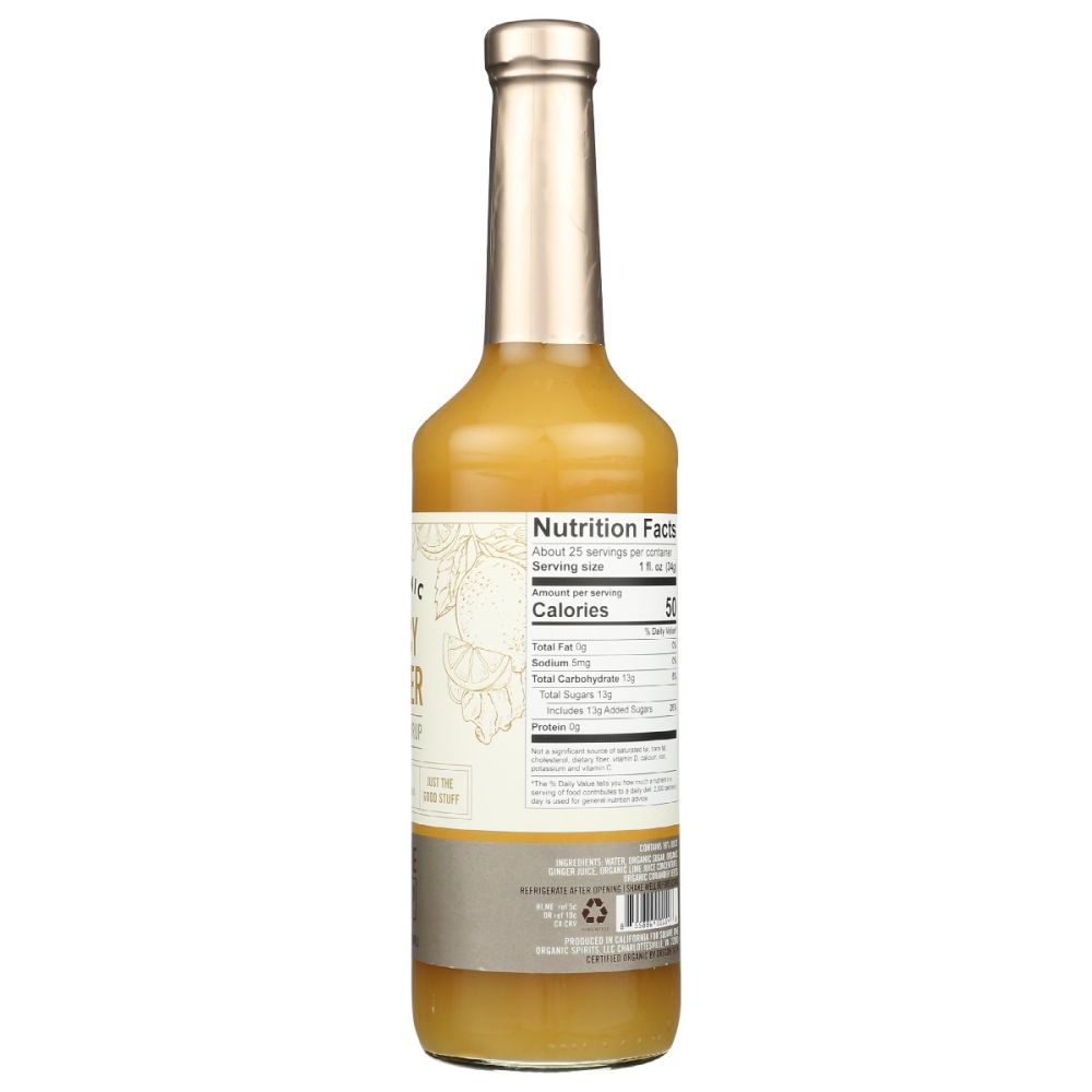 SQUARE ONE ORGANIC SPIRITS: Spicy Ginger Syrup, 750 ml
