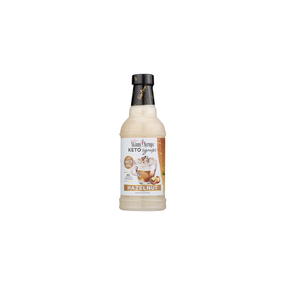 SKINNY SYRUPS: Keto Hazelnut Syrup with MCT, 12.7 oz