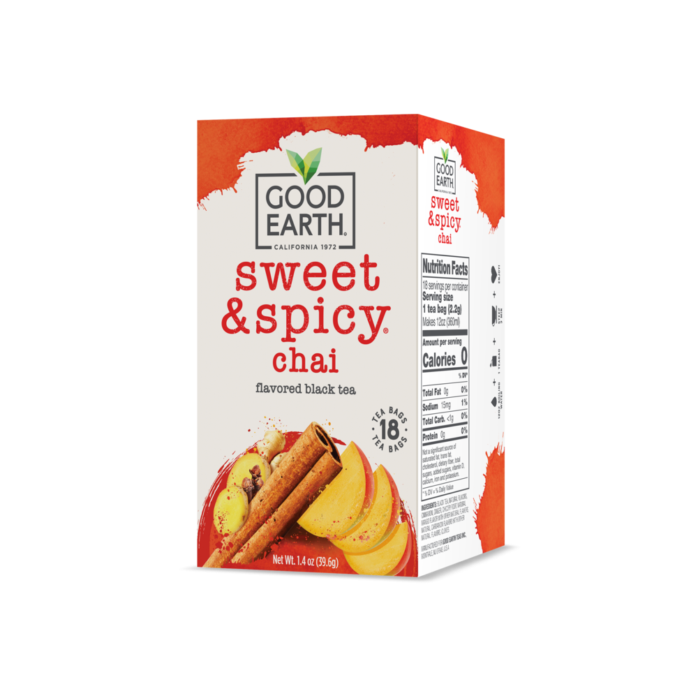 GOOD EARTH: Tea Chai Sweet Spicy, 18 bg