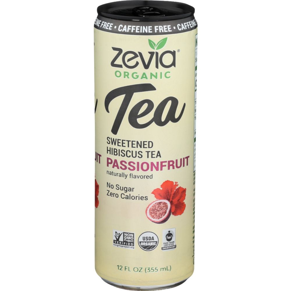 ZEVIA: Caffeine Free Hibiscus Tea Passionfruit, 12 fo