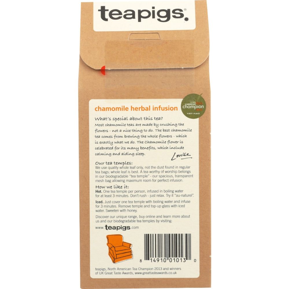 TEAPIGS: Chamomile Tea, 15 bg