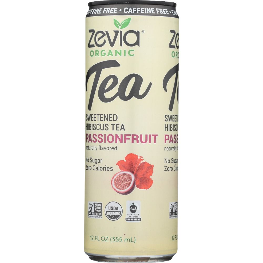 ZEVIA: Caffeine Free Hibiscus Tea Passionfruit, 12 fo