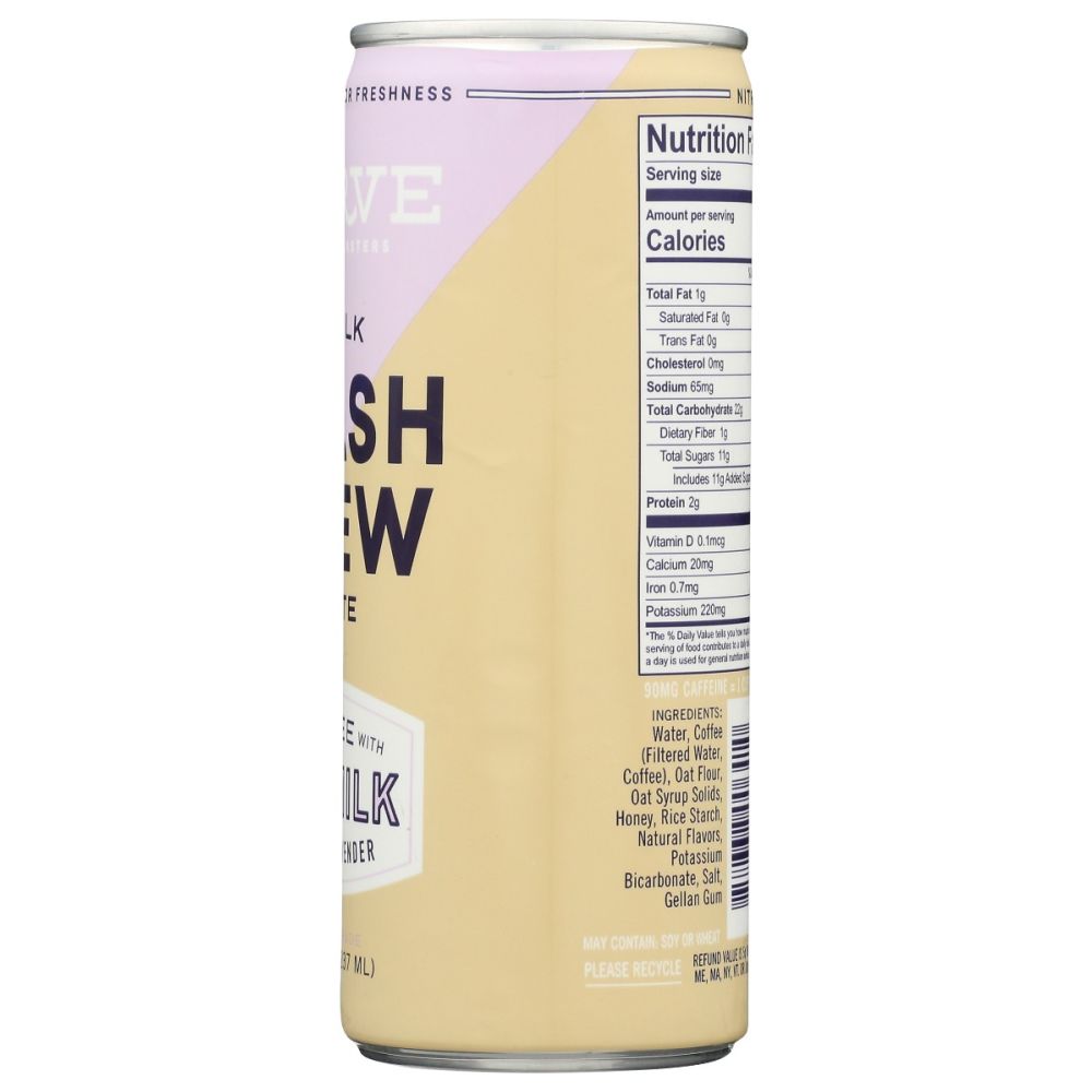 VERVE COFFEE ROASTERS: Flash Brew Oatmilk Latte Honey Lavender, 8 fo