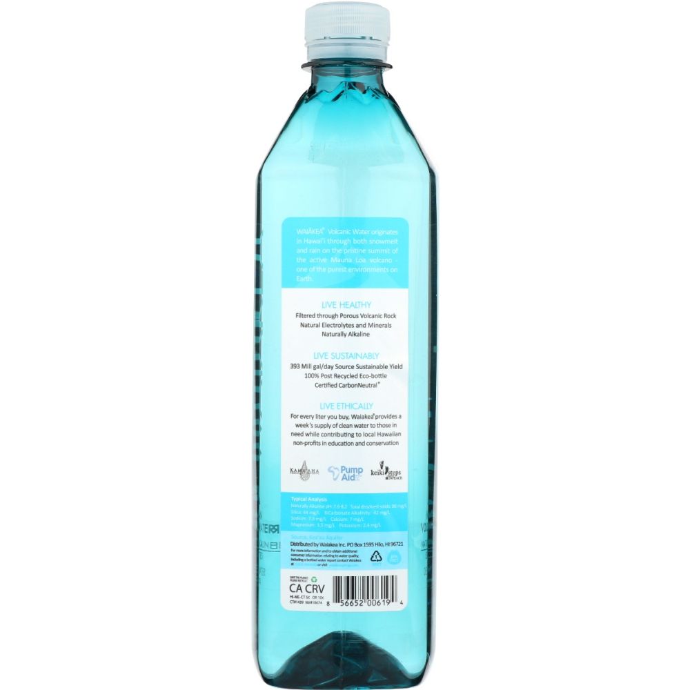 WAIAKEA HAWAIIAN: Hawaiian Volcanic Water, 23.6 fo