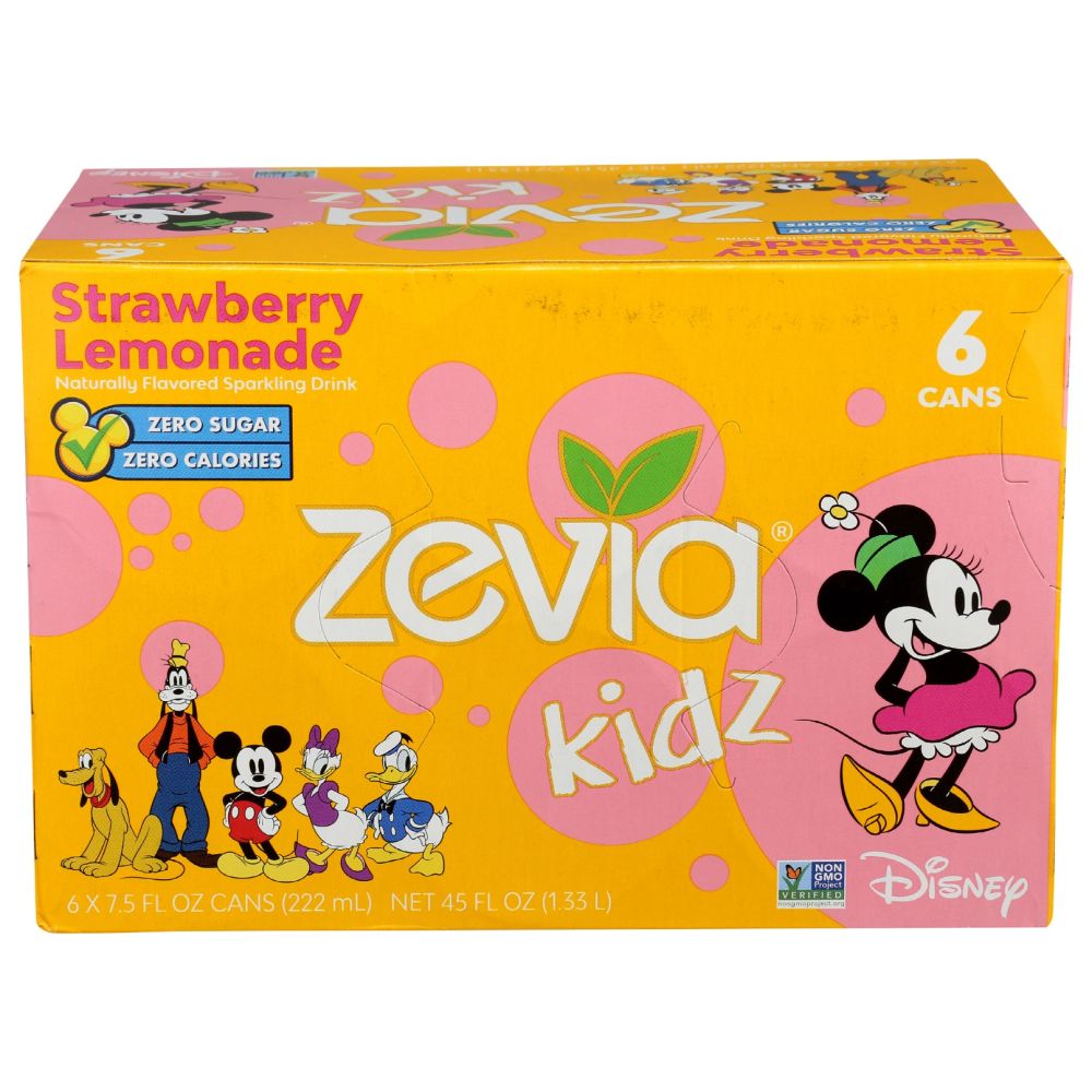 ZEVIA: Kidz Strawberry Lemonade 6Pack, 45 fo