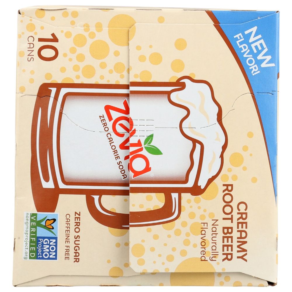 ZEVIA: Soda Root Beer Creamy, 120 fo