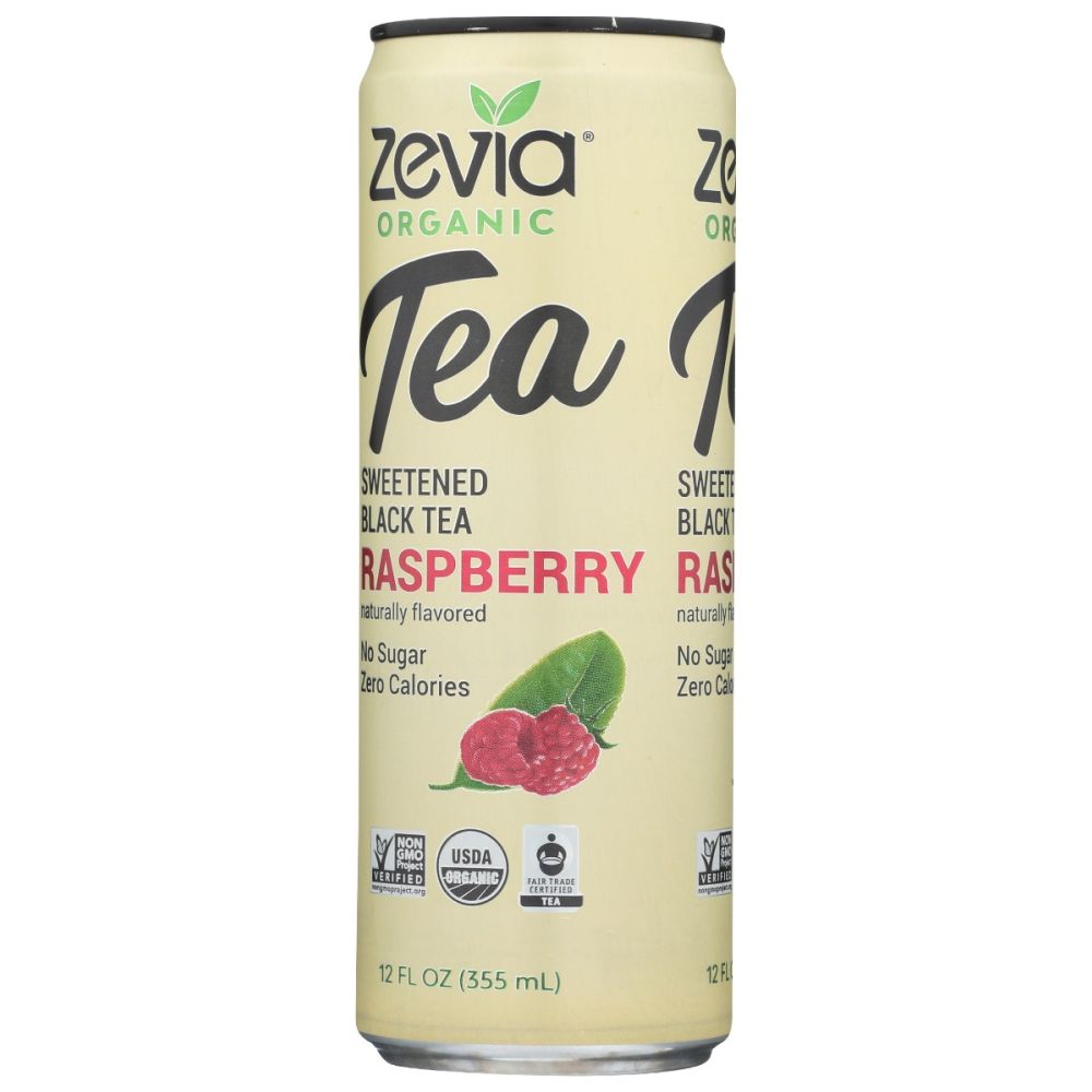 ZEVIA: Black Tea Raspberry, 12 fo