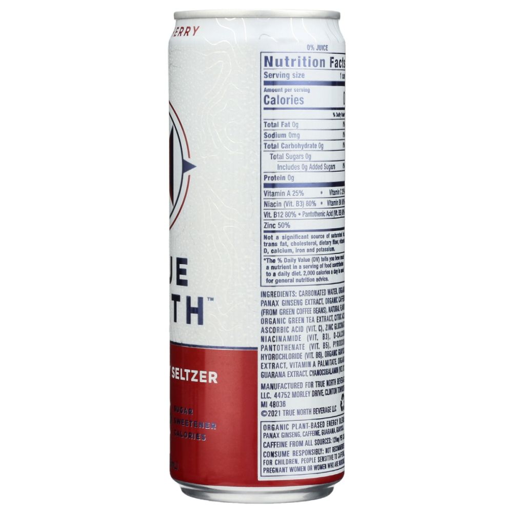 TRUE NORTH: Black Cherry Energy Drink, 12 fo