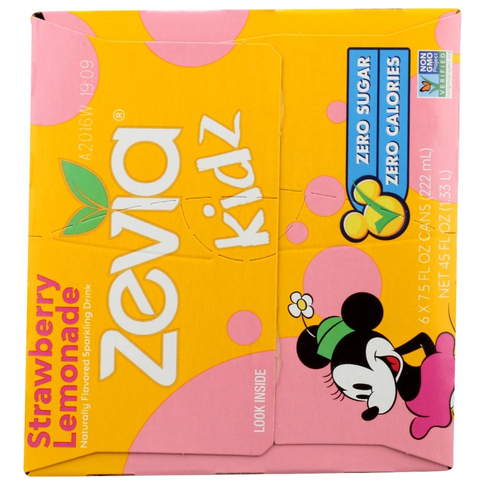 ZEVIA: Kidz Strawberry Lemonade 6Pack, 45 fo